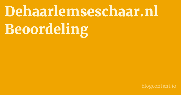Dehaarlemseschaar.nl Beoordeling 1 by Partners