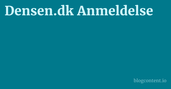 Densen.dk Anmeldelse 1 by Partners