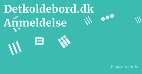 Detkoldebord.dk Anmeldelse 1 by Partners