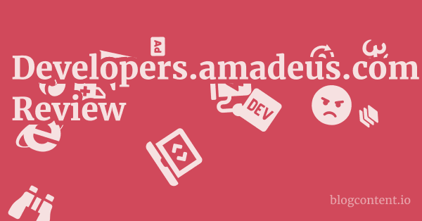 Developers.amadeus.com Review 1 by Partners