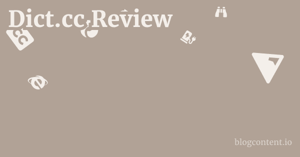 Dict.cc Review 1 by Partners