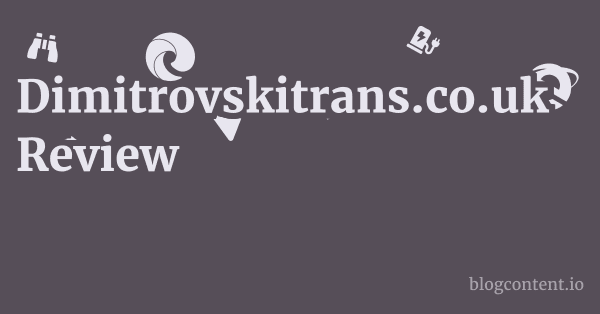 Dimitrovskitrans.co.uk Review 1 by Partners