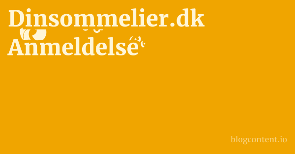Dinsommelier.dk Anmeldelse 1 by Partners