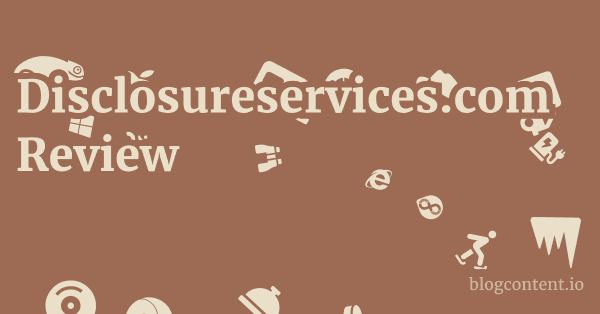 Disclosureservices.com Review 1 by Partners