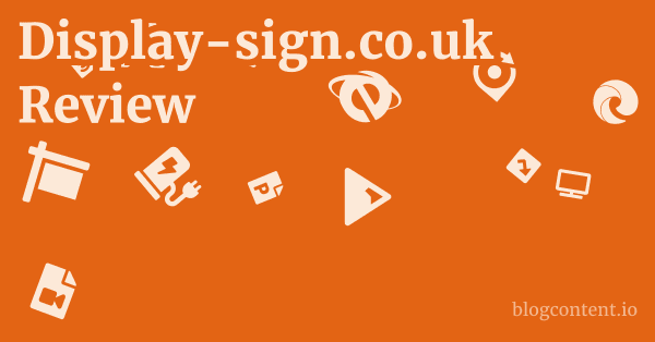 Display-sign.co.uk Review 1 by Partners