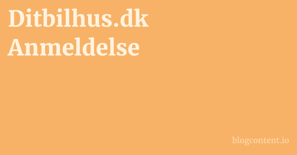 Ditbilhus.dk Anmeldelse 1 by Partners