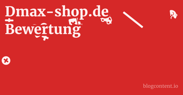 Dmax-shop.de Bewertung 1 by Partners
