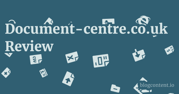 Document-centre.co.uk Review 1 by Partners