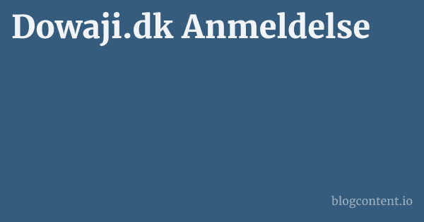Dowaji.dk Anmeldelse 1 by Partners