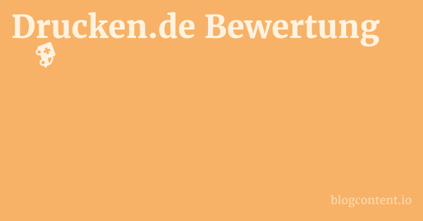 Drucken.de Bewertung 1 by Partners