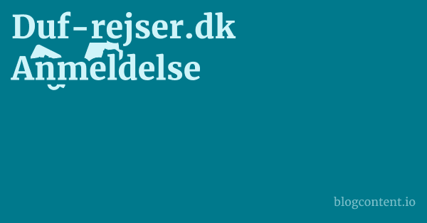 Duf-rejser.dk Anmeldelse 1 by Partners