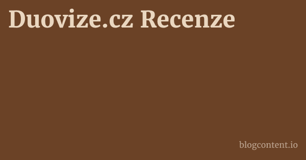 Duovize.cz Recenze 1 by Partners