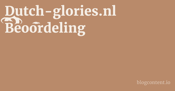 Dutch-glories.nl Beoordeling 1 by Partners
