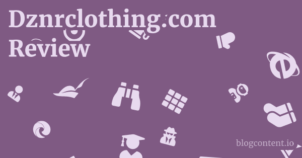 Dznrclothing.com Review 1 by Partners