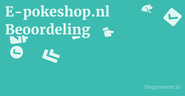 E-pokeshop.nl Beoordeling 1 by Partners
