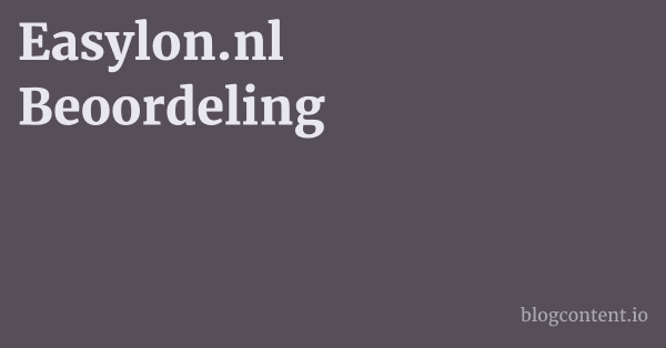 Easylon.nl Beoordeling 1 by Partners