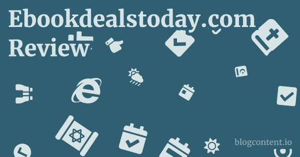 Ebookdealstoday.com Review 1 by Partners