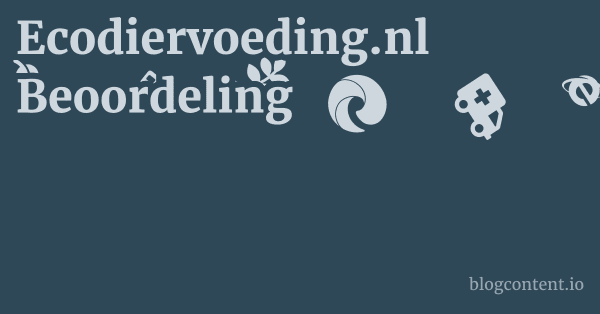 Ecodiervoeding.nl Beoordeling 1 by Partners
