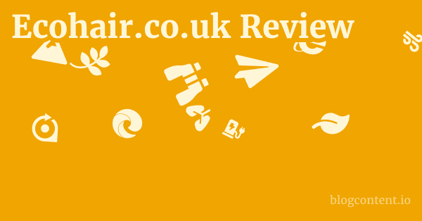 Ecohair.co.uk Review 1 by Partners