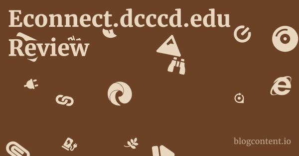 Econnect.dcccd.edu Review 1 by Partners