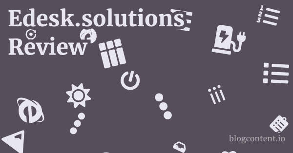Edesk.solutions Review 1 by Partners