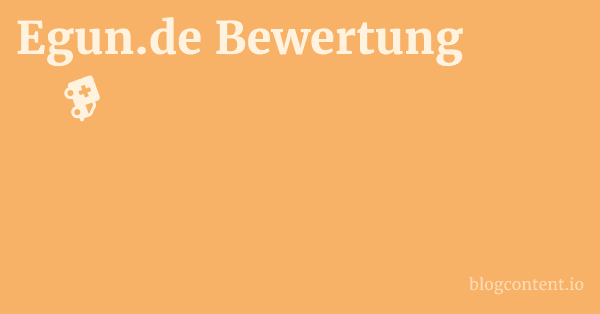 Egun.de Bewertung 1 by Partners