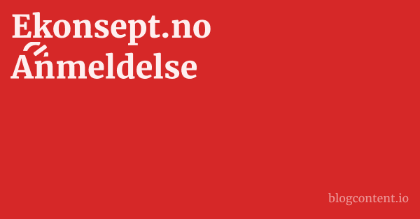 Ekonsept.no Anmeldelse