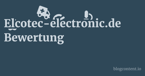 Elcotec-electronic.de Bewertung 1 by Partners