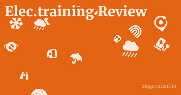 Elec.training Review 1 by Partners