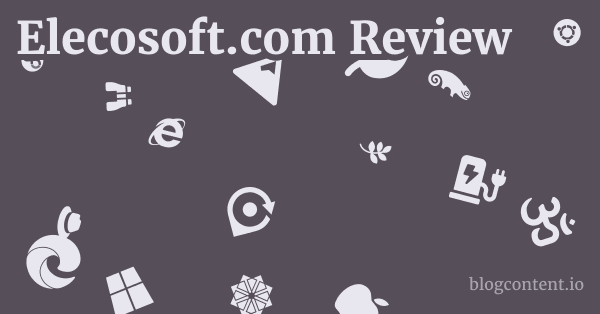 Elecosoft.com Review 1 by Partners
