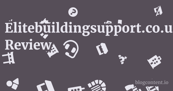 Elitebuildingsupport.co.uk Review 1 by Partners