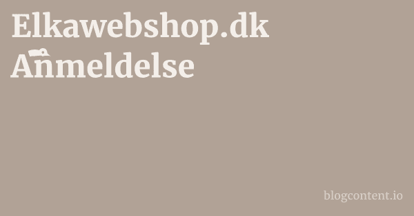 Elkawebshop.dk Anmeldelse 1 by Partners