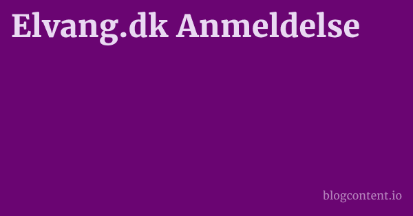 Elvang.dk Anmeldelse 1 by Partners