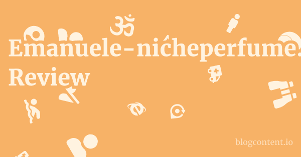 Emanuele-nicheperfume.com Review 1 by Partners