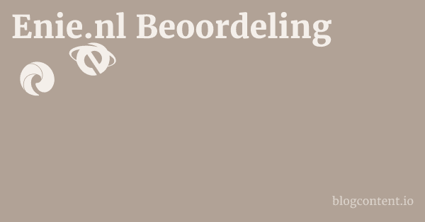 Enie.nl Beoordeling