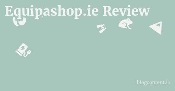 Equipashop.ie Review 1 by Partners