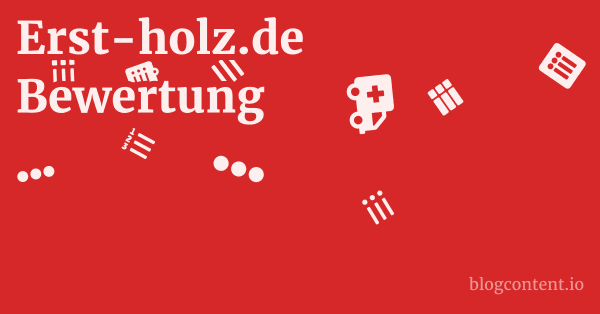 Erst-holz.de Bewertung 1 by Partners