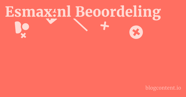 Esmax.nl Beoordeling 1 by Partners