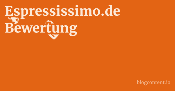 Espressissimo.de Bewertung 1 by Partners