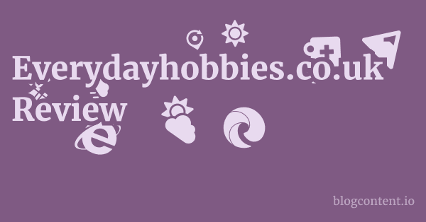Everydayhobbies.co.uk Review 1 by Partners