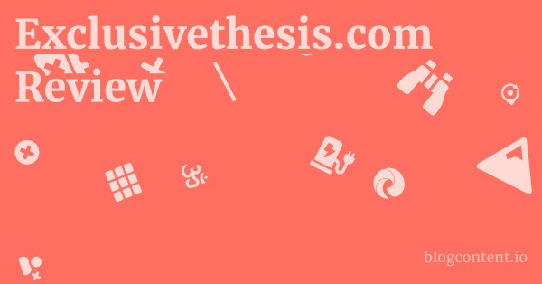 Exclusivethesis.com Review 2 by Partners Exclusivethesis.com Review 1 by Partners