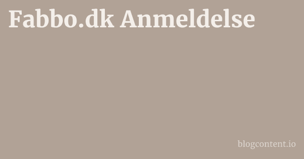 Fabbo.dk Anmeldelse 1 by Partners