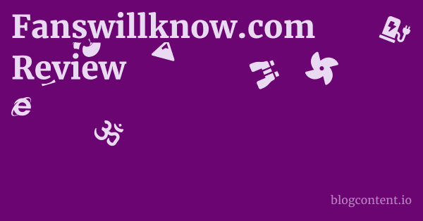 Fanswillknow.com Review 1 by Partners