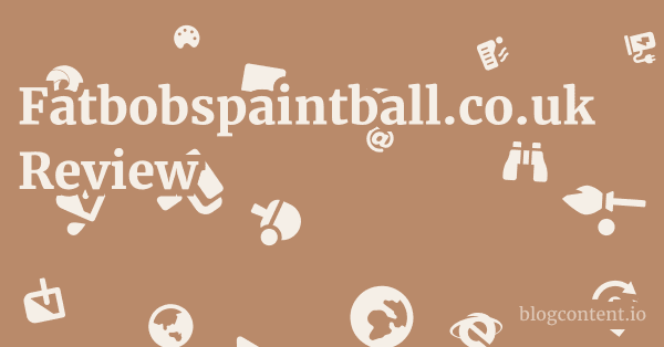 Fatbobspaintball.co.uk Review 1 by Partners