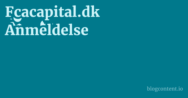 Fcacapital.dk Anmeldelse 1 by Partners