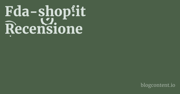 Fda-shop.it Recensione 1 by Partners