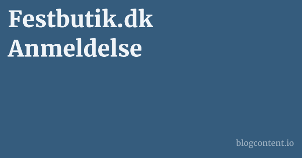 Festbutik.dk Anmeldelse 1 by Partners