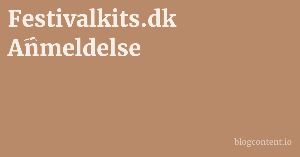 Festivalkits.dk Anmeldelse 1 by Partners