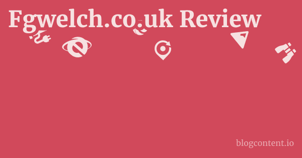 Fgwelch.co.uk Review 1 by Partners