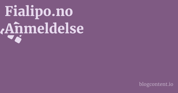 Fialipo.no Anmeldelse 1 by Partners